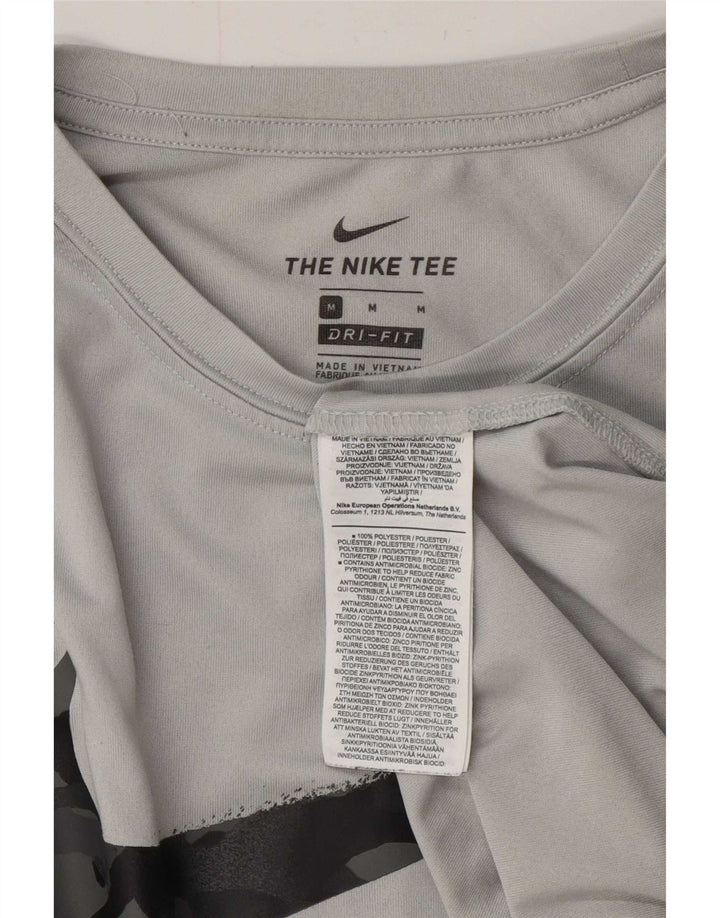 Camiseta Nike Dri Fit Graphic para hombre Poliéster gris medio