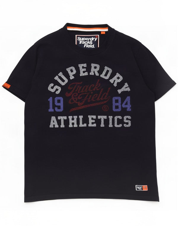 Superdry Camiseta gráfica para hombre Top XL Algodón azul marino