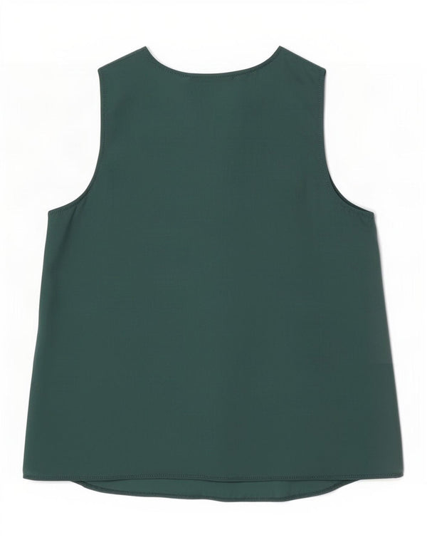 Zara Womens Sleeveless Blouse Top UK 10 Small Green