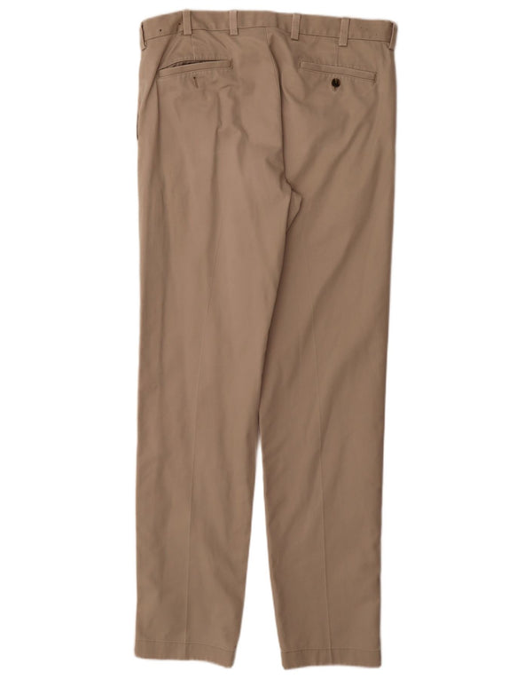 Brooks Brothers Pantalones chinos ajustados para hombre W34 L34 Algodón beige