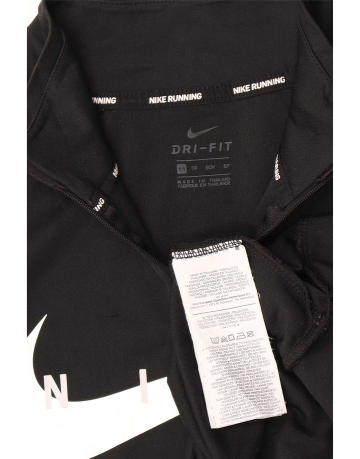 Nike - Chándal con cremallera y cuello para hombre, talla XS, poliéster negro