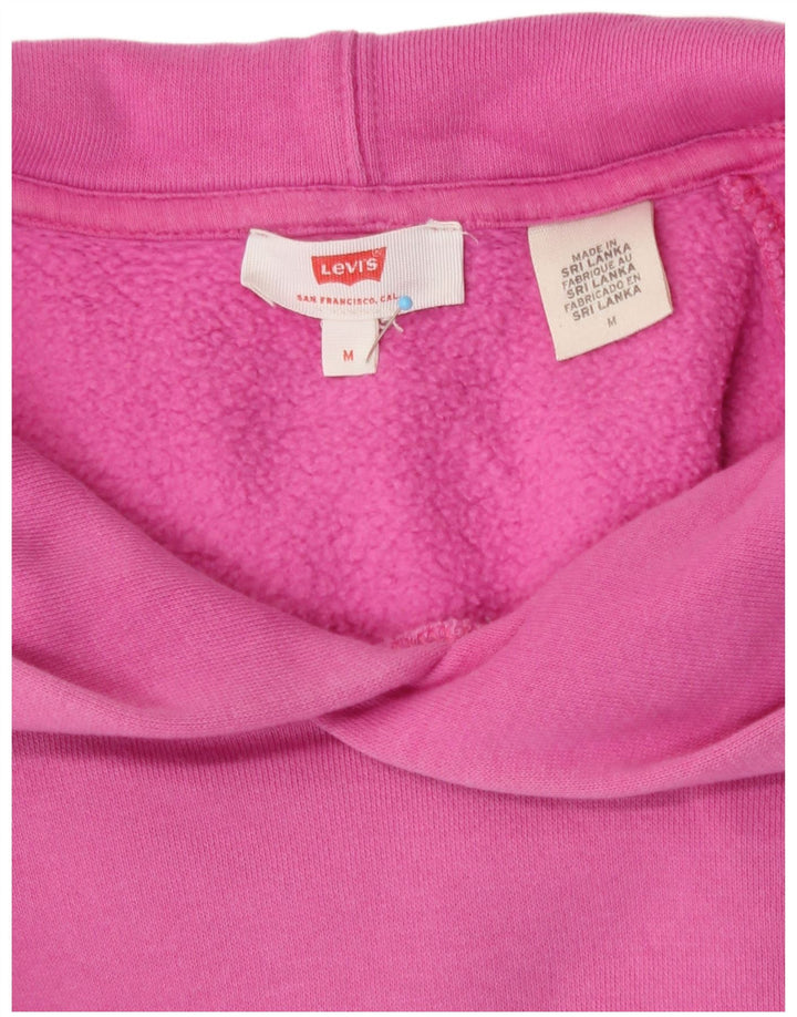 Levi's Jersey con capucha extragrande gráfico para mujer Reino Unido 44 Rosa mediano