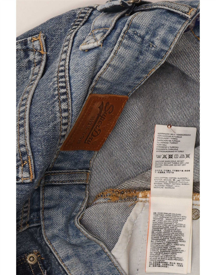 Falda Vaquera Superdry Mujer W30 Algodón Azul Medio