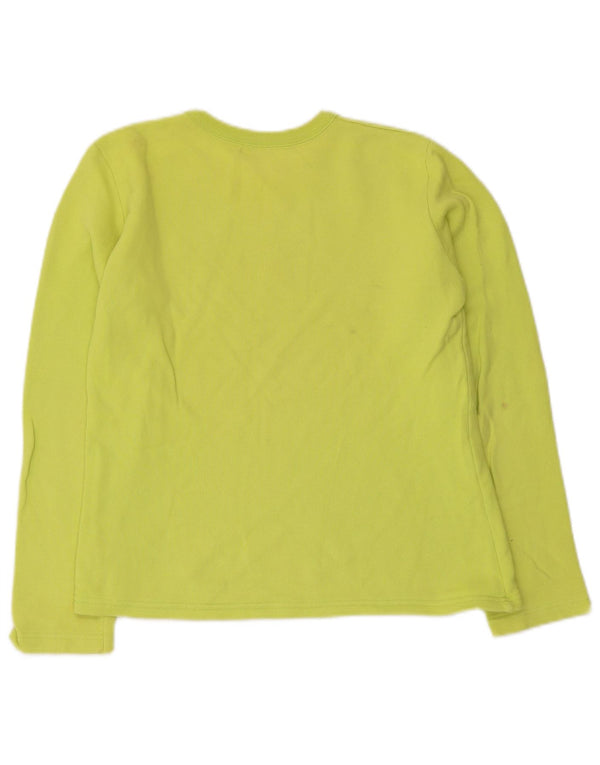 Benetton Sudadera Estampada para Niñas 11-12 Años XL Algodón Verde