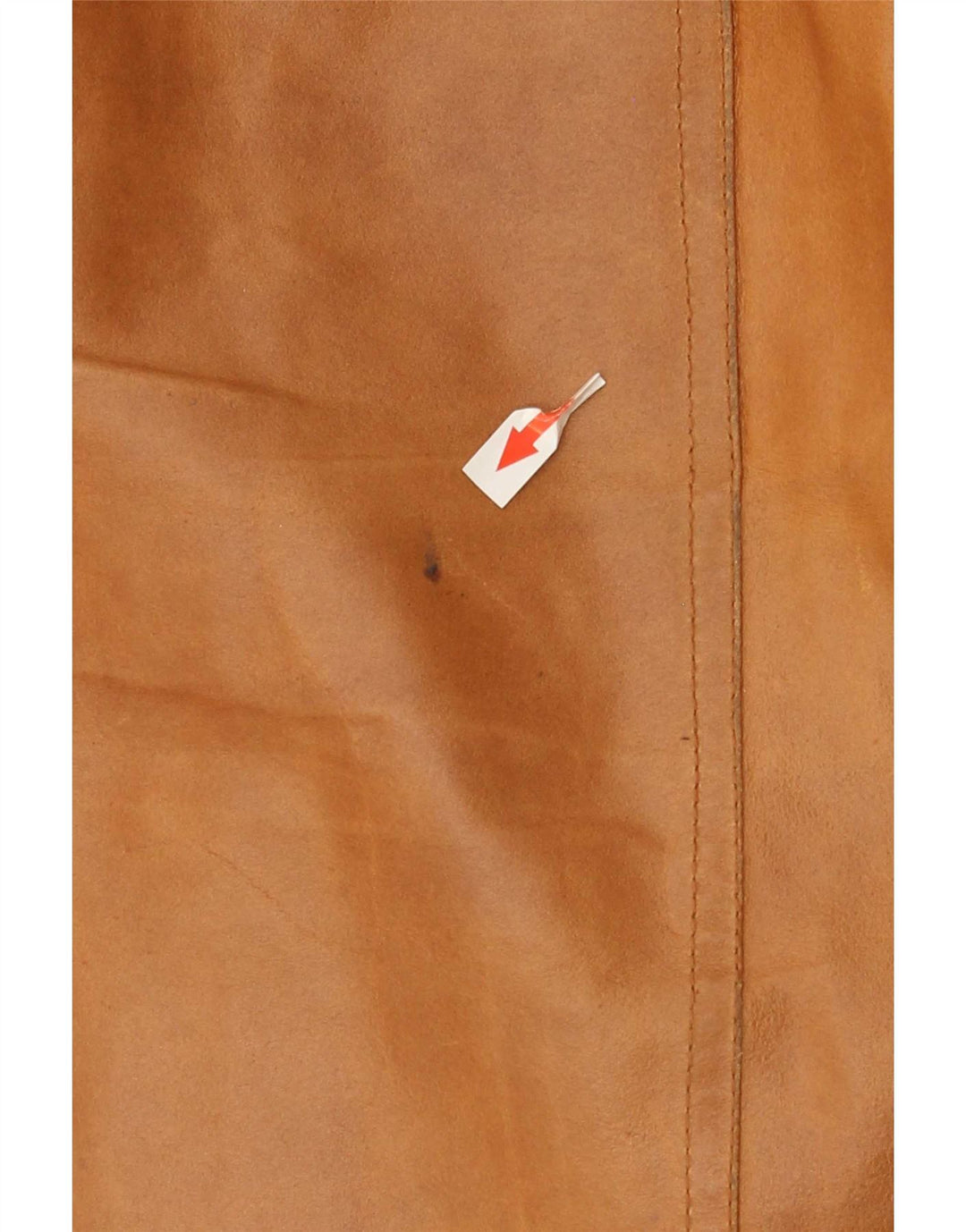 Chaqueta de cuero vintage para hombre IT 40 Marrón grande