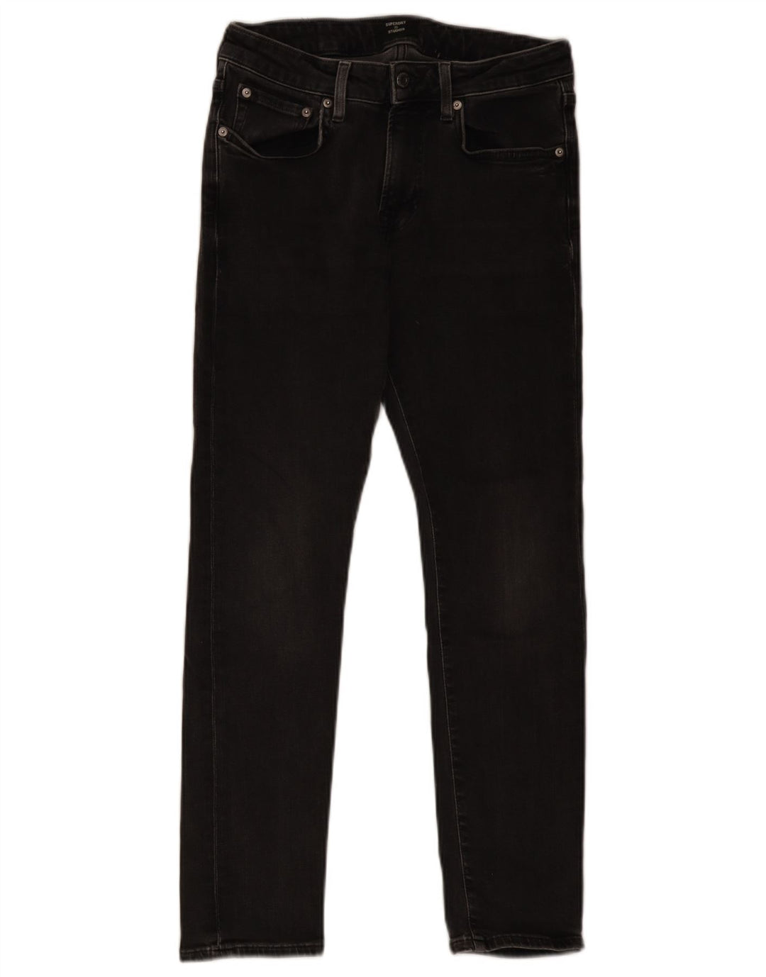 SUPERDRY Vaqueros pitillo para mujer W30 L30 Gris