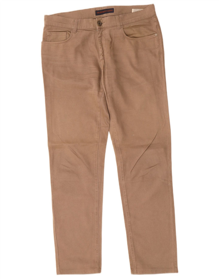 Pantalones Hombre Trussardi Slim Casual W35 L31 Beige