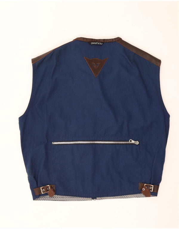 Dainese Mens Utility Gilet Reino Unido 40 Grande Azul Colorblock