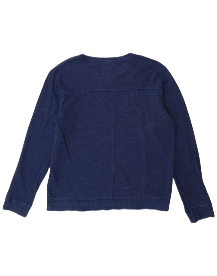 Sudadera con capucha para hombre Fat Face Jumper Medium Azul marino Algodón
