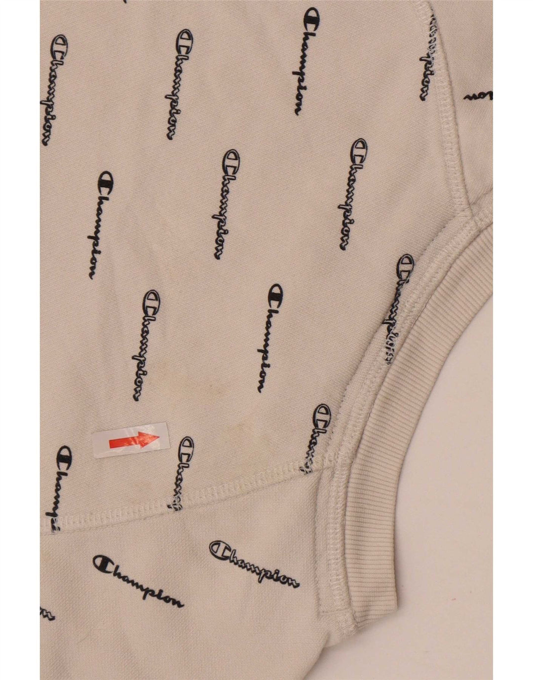 Champion Sudadera Crop Graphic para Mujer UK 14 Medium White Cotton