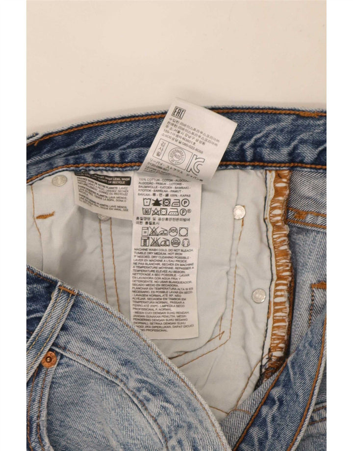 Levi's Mujer 501 Shorts Vaqueros W32 Algodón Azul Medio