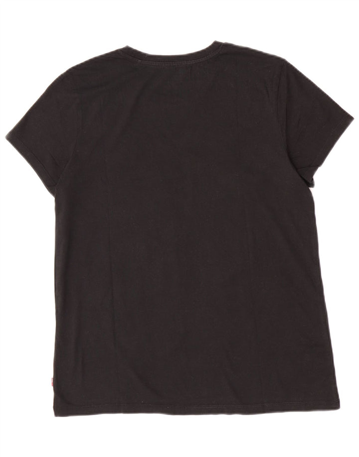 Levi's - Camiseta gráfica para mujer, talla 40, talla M, color negro