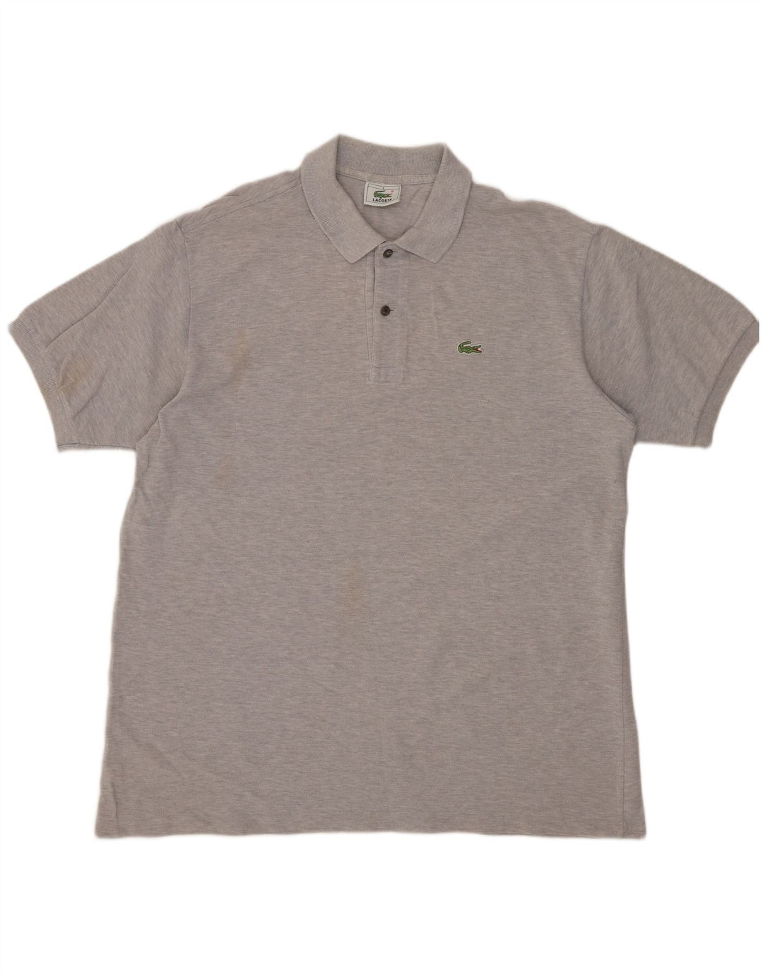 LACOSTE Polo para hombre Talla 6 XL Algodón gris