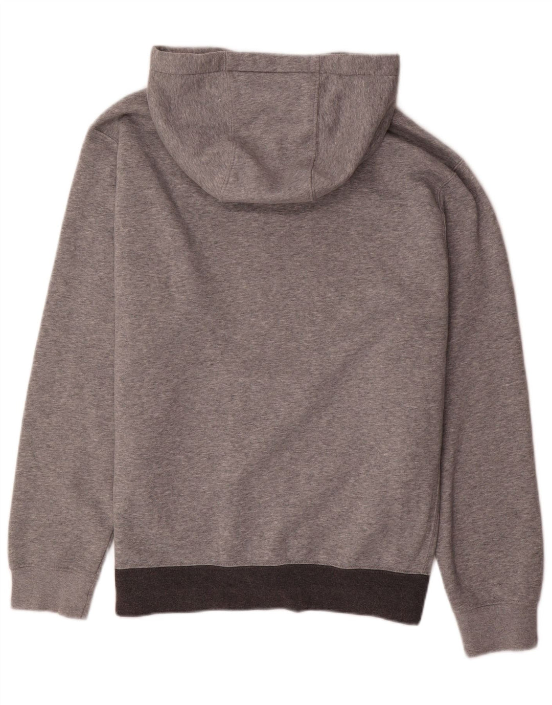 Nike - Sudadera con capucha y cremallera para hombre, algodón gris medio con bloques de color