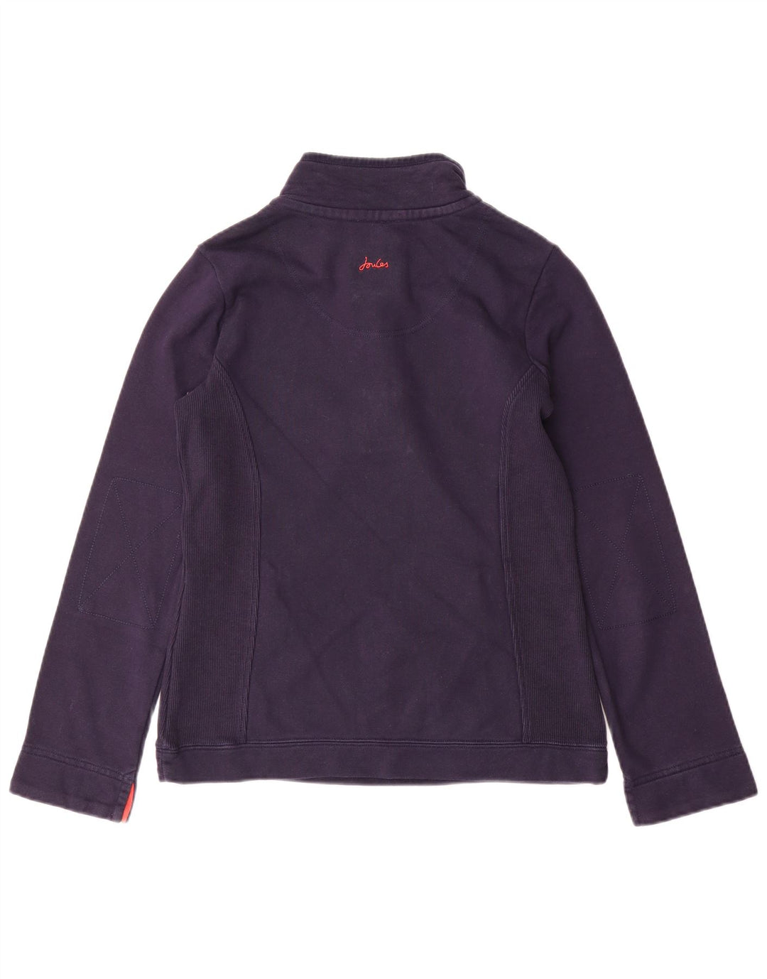 JOULES Sudadera con cuello y botones para mujer UK 8 Small Azul marino Algodón