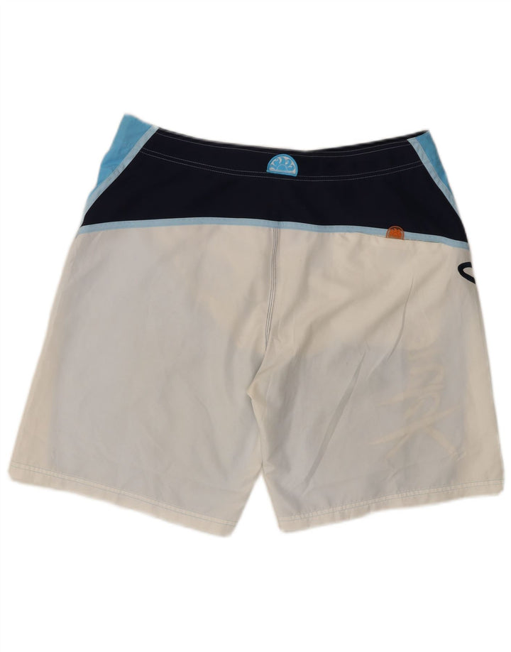 SUNDEK Bañador con estampado gráfico para hombre, tamaño grande, color azul, poliéster