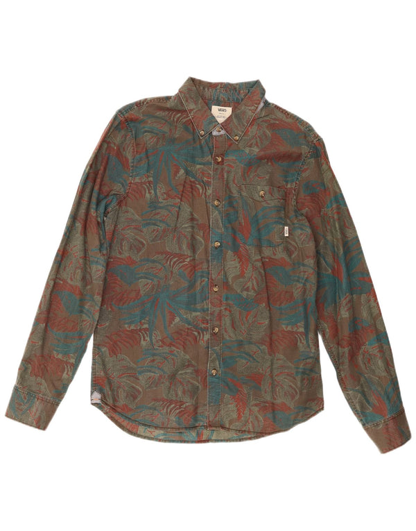 Camisa Vans Hombre Con Estampado Abstracto Small Marrón