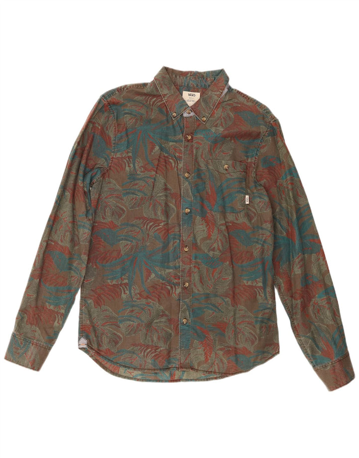 Camisa Vans Hombre Con Estampado Abstracto Small Marrón