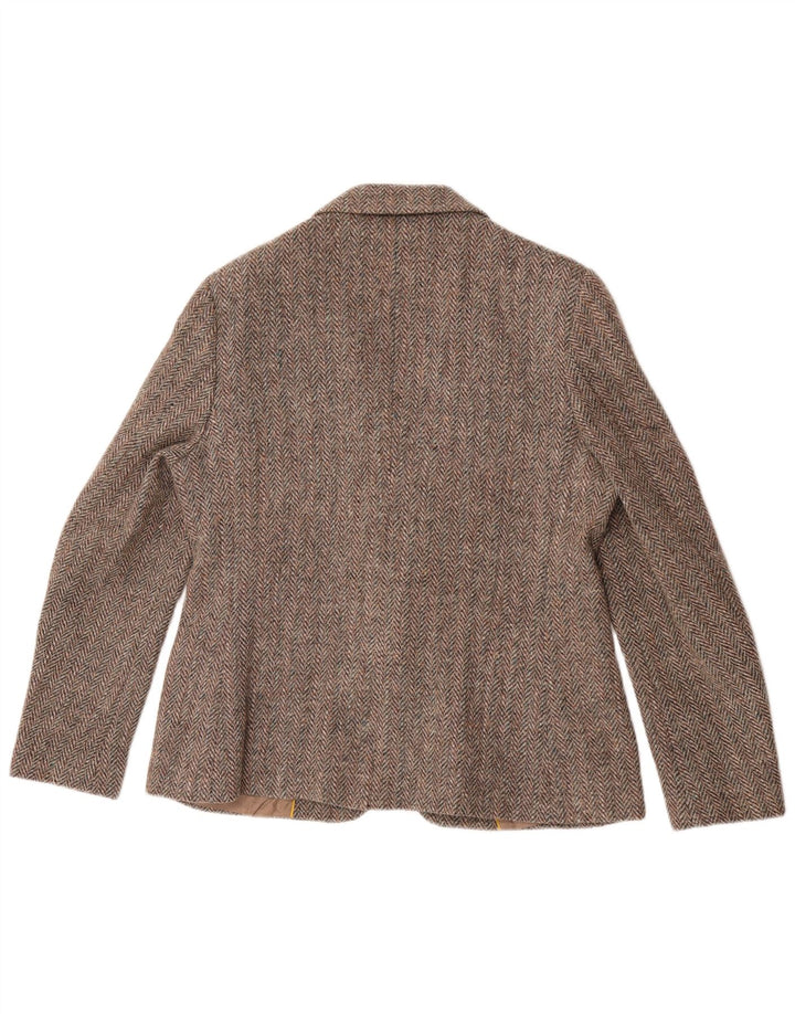John Brooks Chaqueta tipo blazer de 2 botones para mujer Reino Unido 44 Marrón medio Espiga
