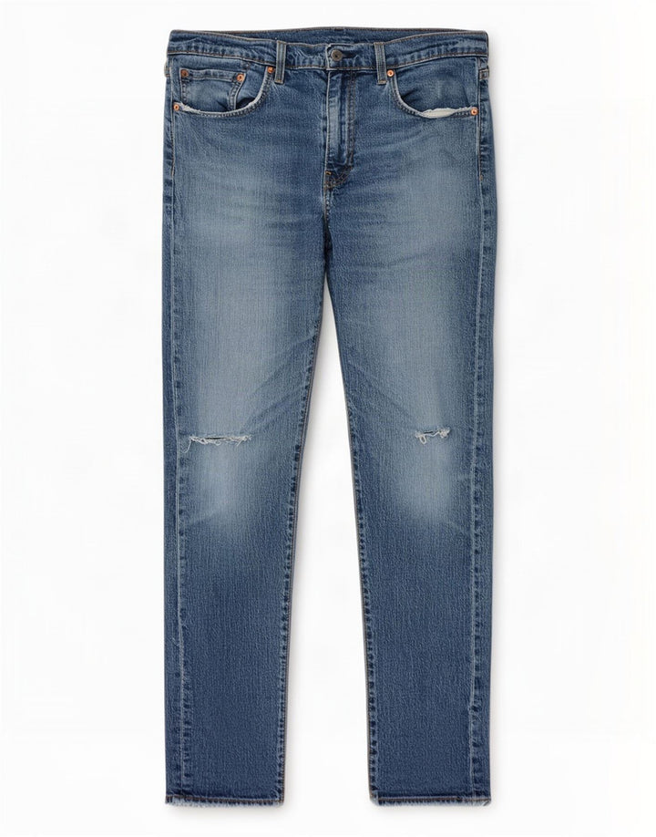 Vaqueros ajustados desgastados para hombre Levi's W33 L34 Algodón azul