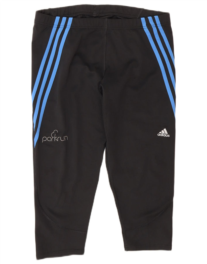 Adidas Leggings Capri para Mujer UK 16/18 Grande Negro Poliéster