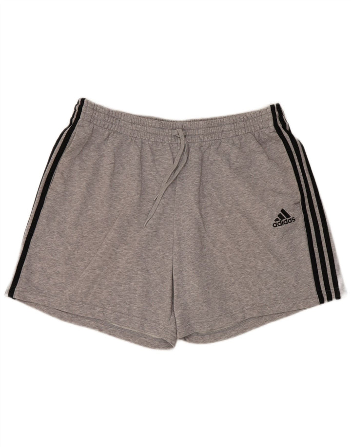 Adidas Pantalones cortos deportivos para hombre 2XL Gris Algodón