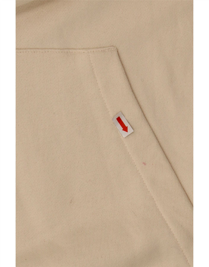 REEBOK Jersey con capucha extragrande para mujer Reino Unido 16 Grande Algodón blanco roto