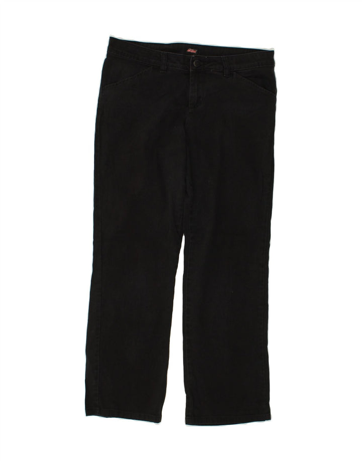 DICKIES Womens Straight Chino Trousers W32 L27 Black | Vintage Dickies | Thrift | Second-Hand Dickies | Used Clothing | Messina Hembry 