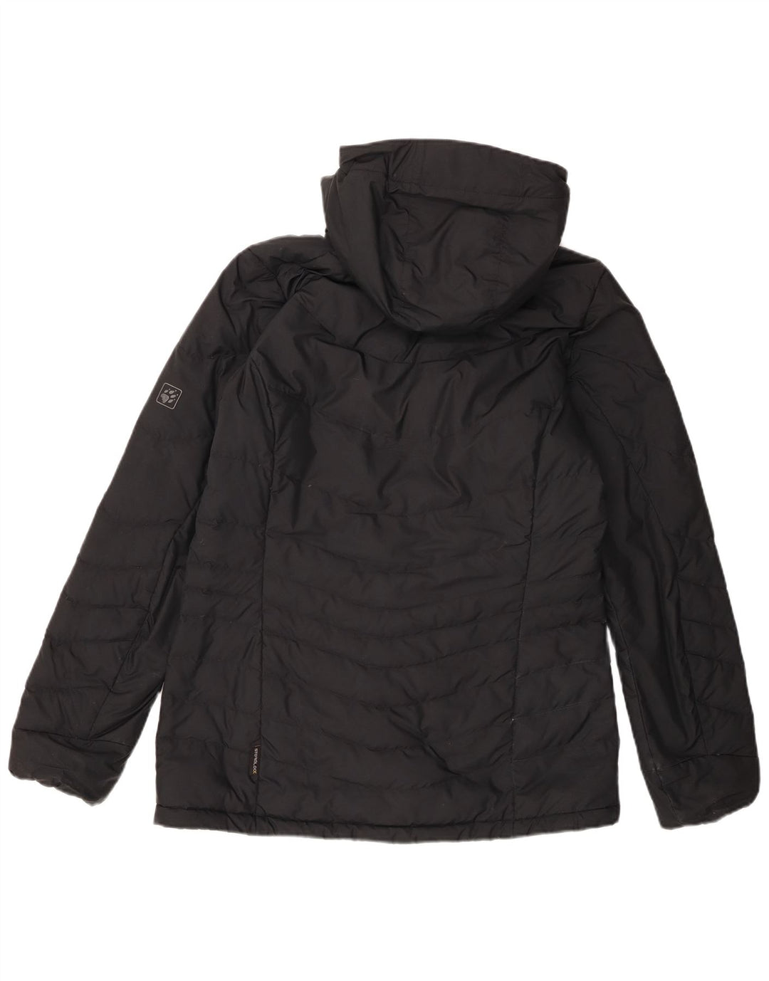 Jack Wolfskin Chaqueta acolchada extragrande con capucha para mujer IT 36 XS Negro