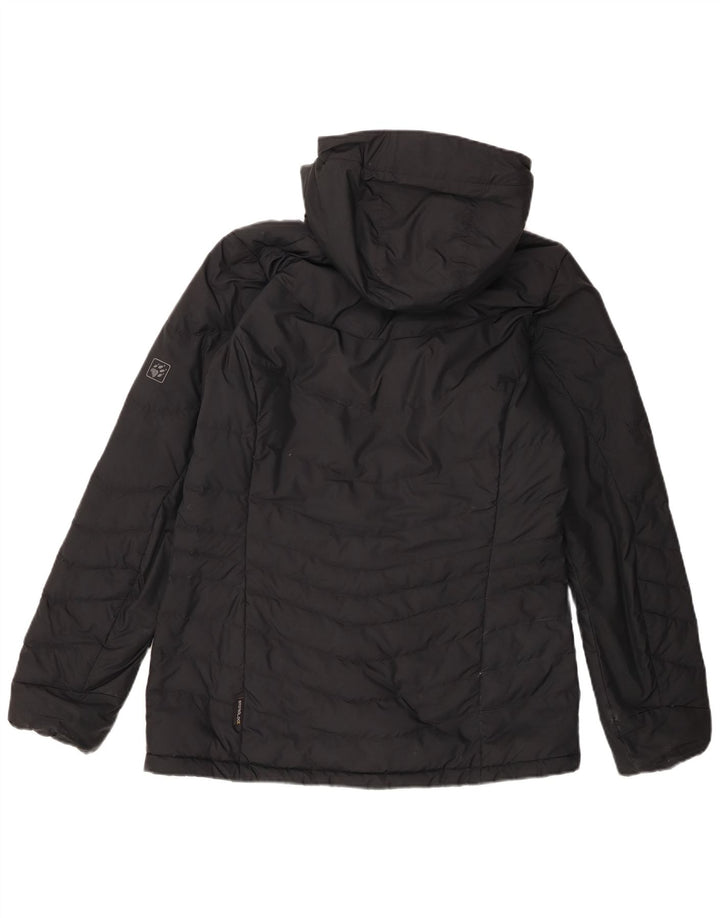 Jack Wolfskin Chaqueta acolchada extragrande con capucha para mujer IT 36 XS Negro