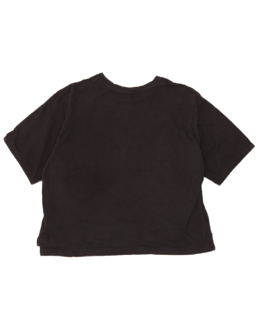ADIDAS Camiseta corta gráfica para mujer Reino Unido 16/18 Grande Algodón negro
