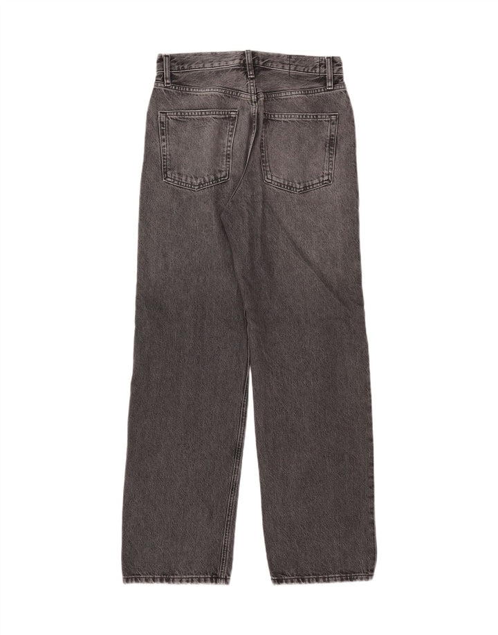 Massimo Dutti Jeans Sueltos Mujer EU 38 Small W28 L30 Gris Algodón
