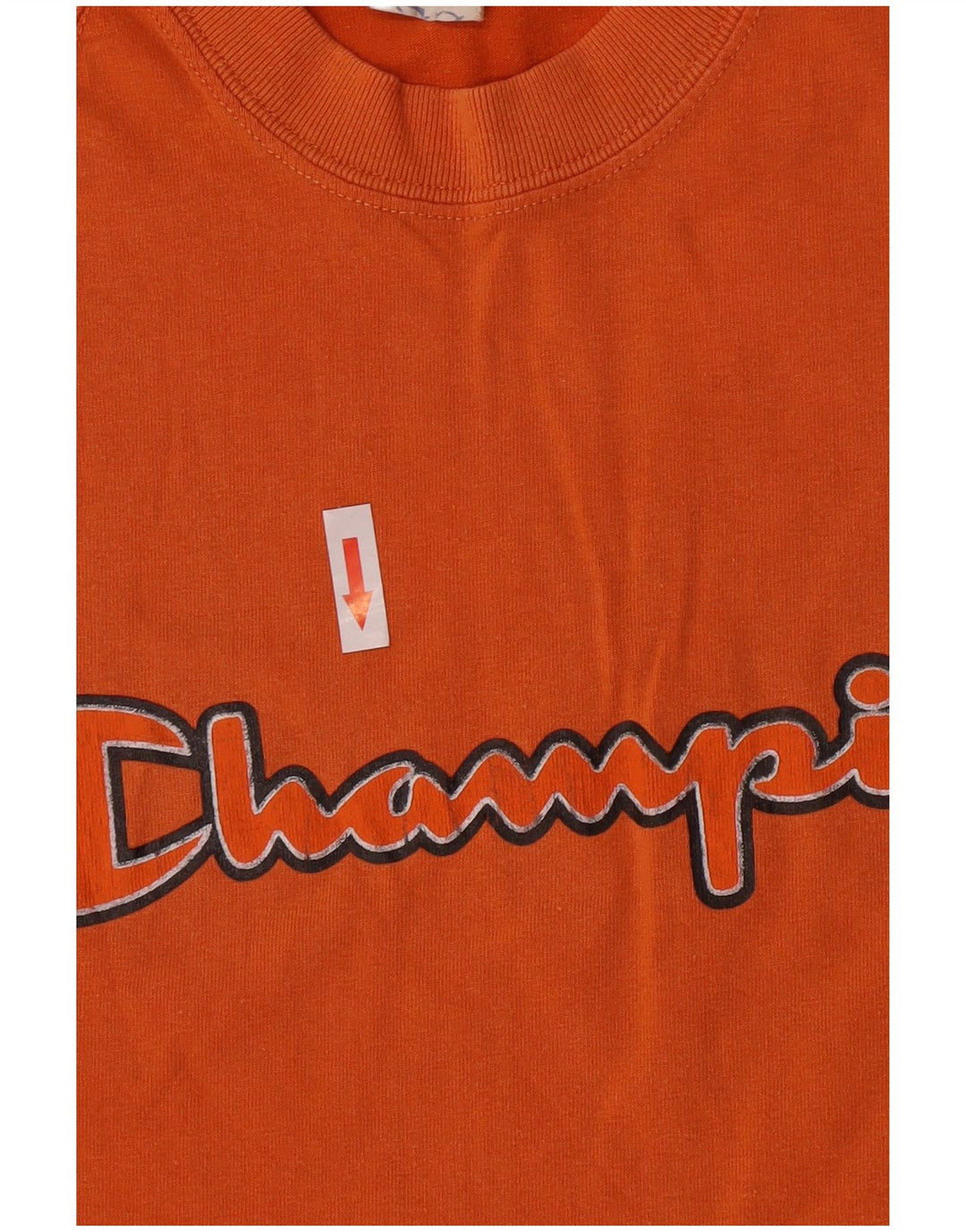 Champion Camiseta Gráfica Para Hombre Top Algodón Naranja Mediano