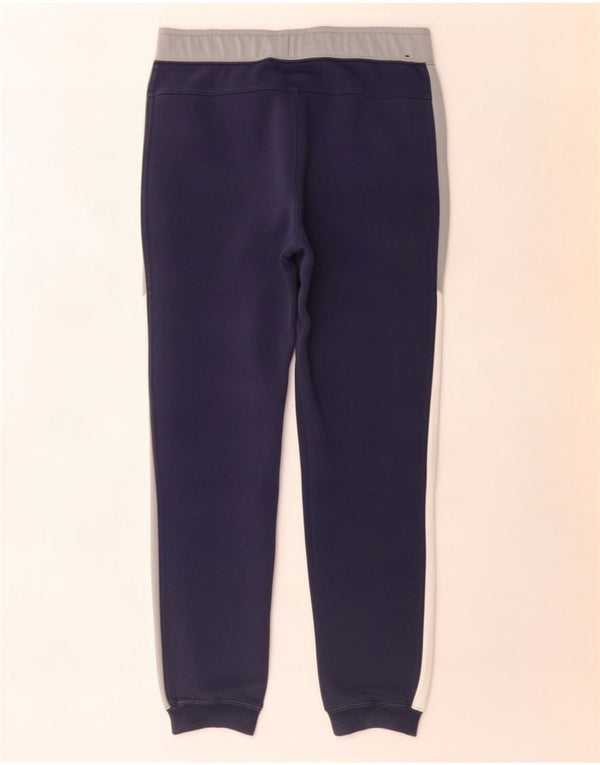 Nike Pantalones de chándal para hombre Joggers Small Azul marino Colorblock Algodón