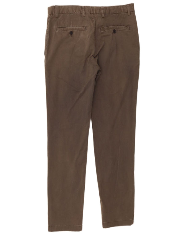 Zara Mens Slim Chino Pantalones EU 40 Medium W31 L29 Caqui Algodón