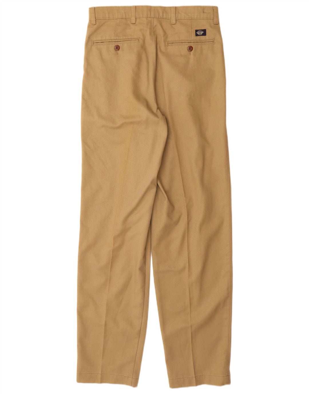 DOCKERS Pantalón chino con pinzas para hombre W29 L32 Algodón beige