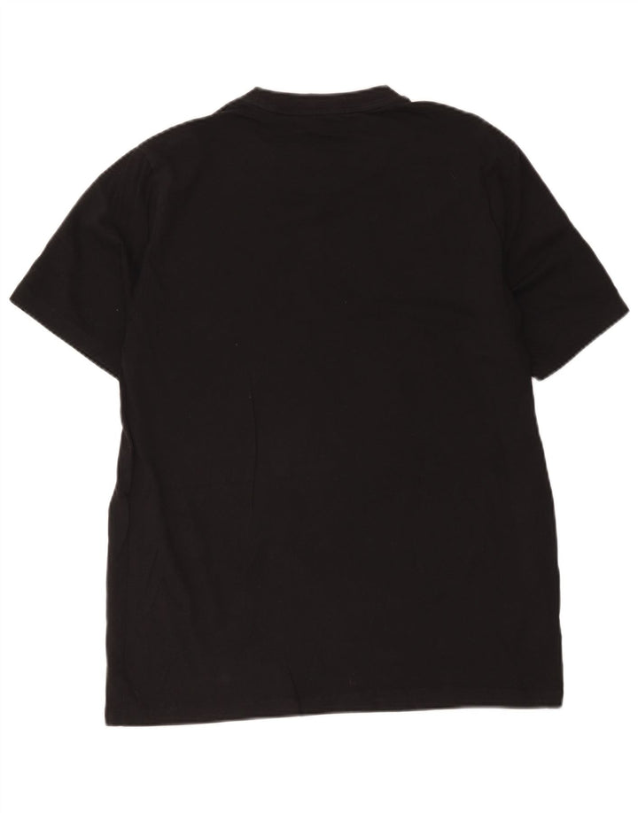 Fred Perry - Camiseta para hombre, talla grande, algodón negro