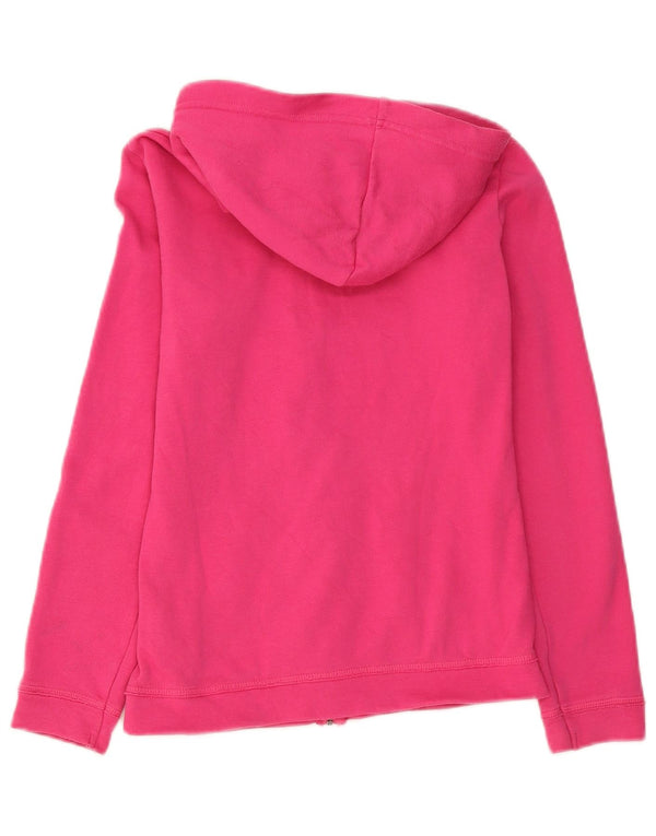 Benetton Sudadera con capucha y cremallera gráfica para niña 11-12 años 2XL Algodón rosa