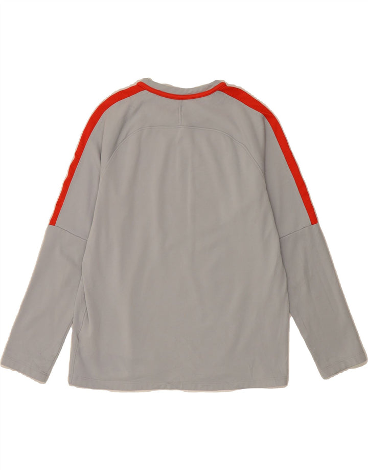 NIKE Mujer Dri Fit Top Manga Larga UK 40 Poliéster Gris Medio