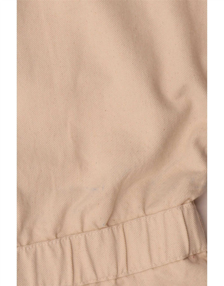 Zara Mujer Mono Corto De Mezclilla UK 44 Algodón Beige Medio