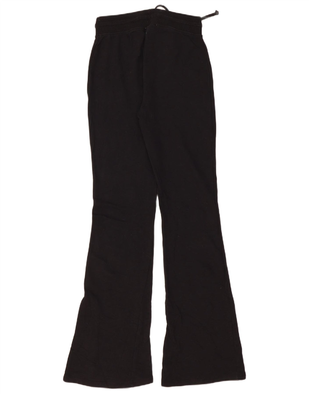 Zara Mujer Pantalones De Chándal Acampanados UK 42 Medium Negro