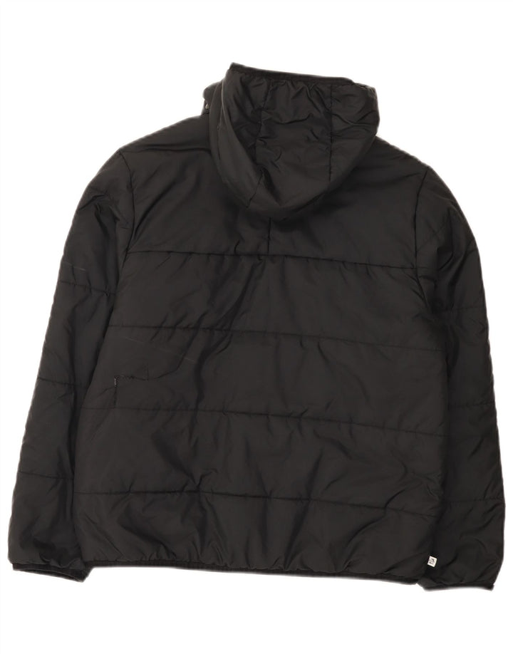 Adidas Chaqueta acolchada con capucha para niño 11-12 años Negro Poliéster
