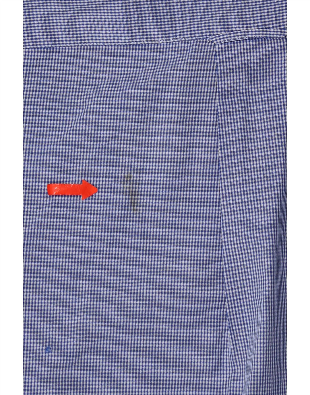 Camisa Izod Hombre Grande Algodón Vichy Azul