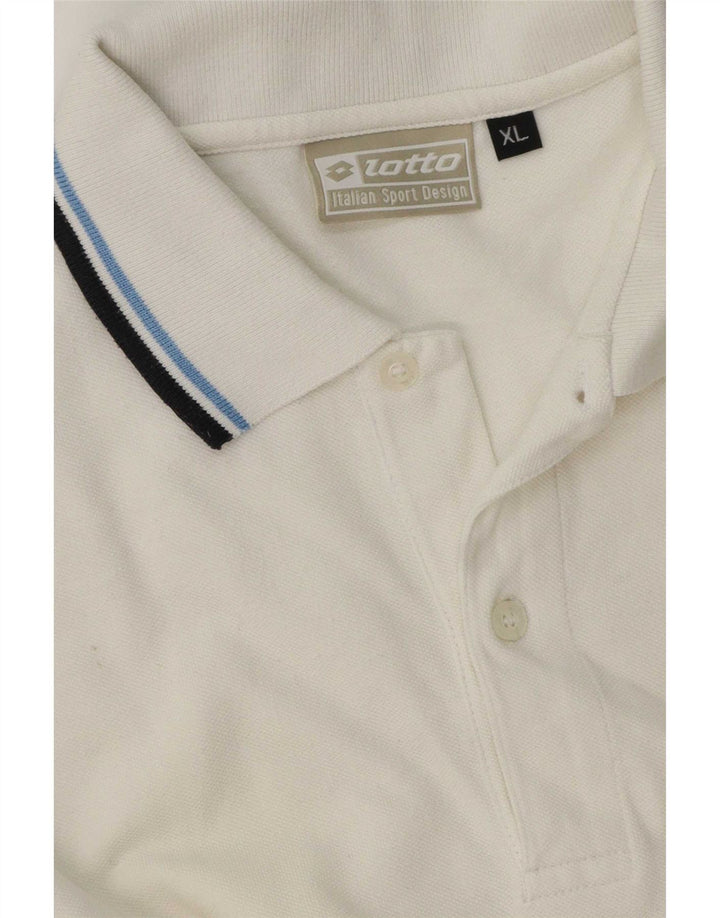 Polo Lotto Hombre XL Blanco