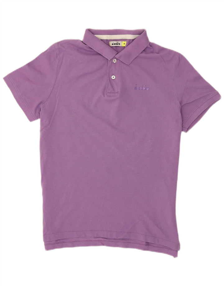 Diadora Polo Hombre Algodón Morado Medio