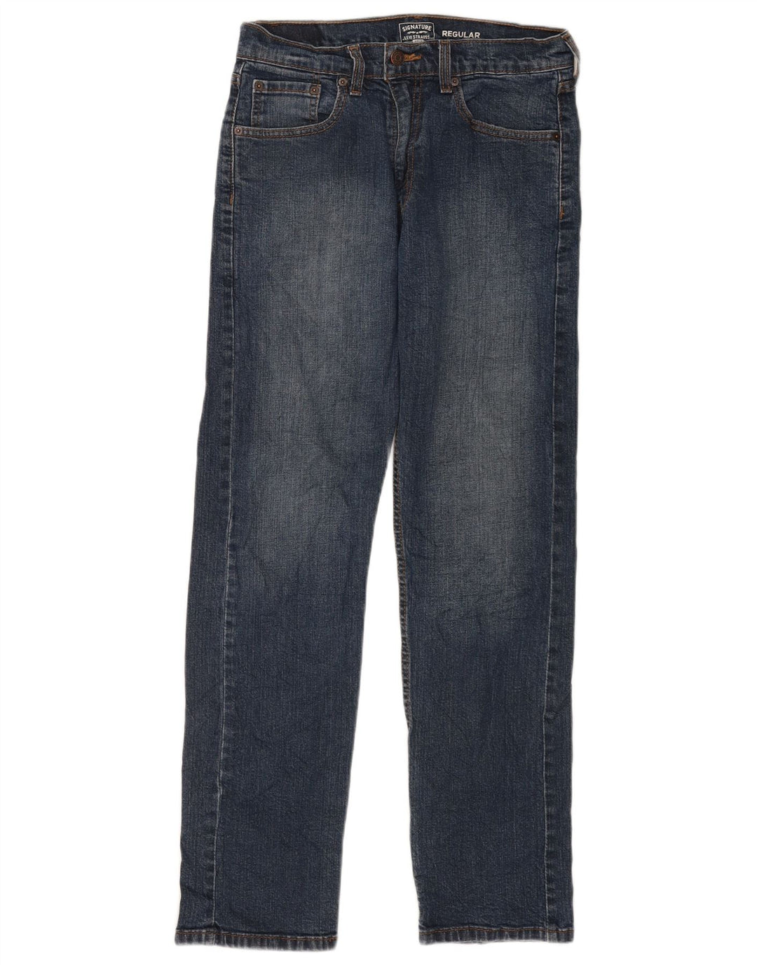 Vaqueros rectos regulares Levi's Signature para hombre W30 L32 Algodón azul