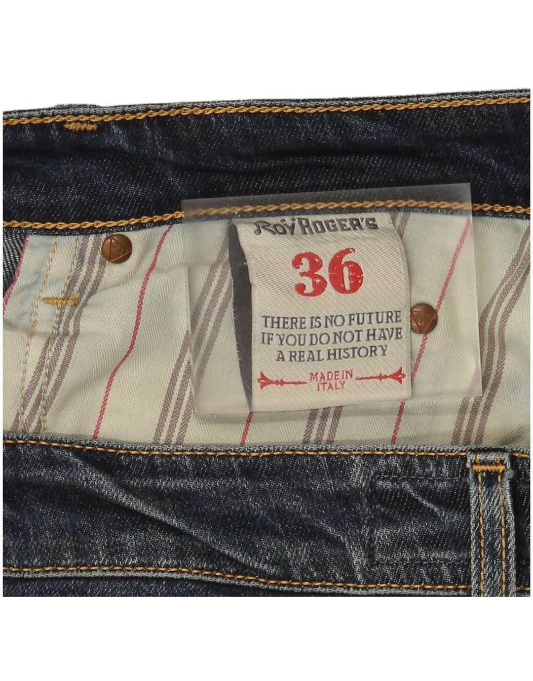 Roy Rogers Vaqueros rectos para hombre W36 L30 Algodón azul