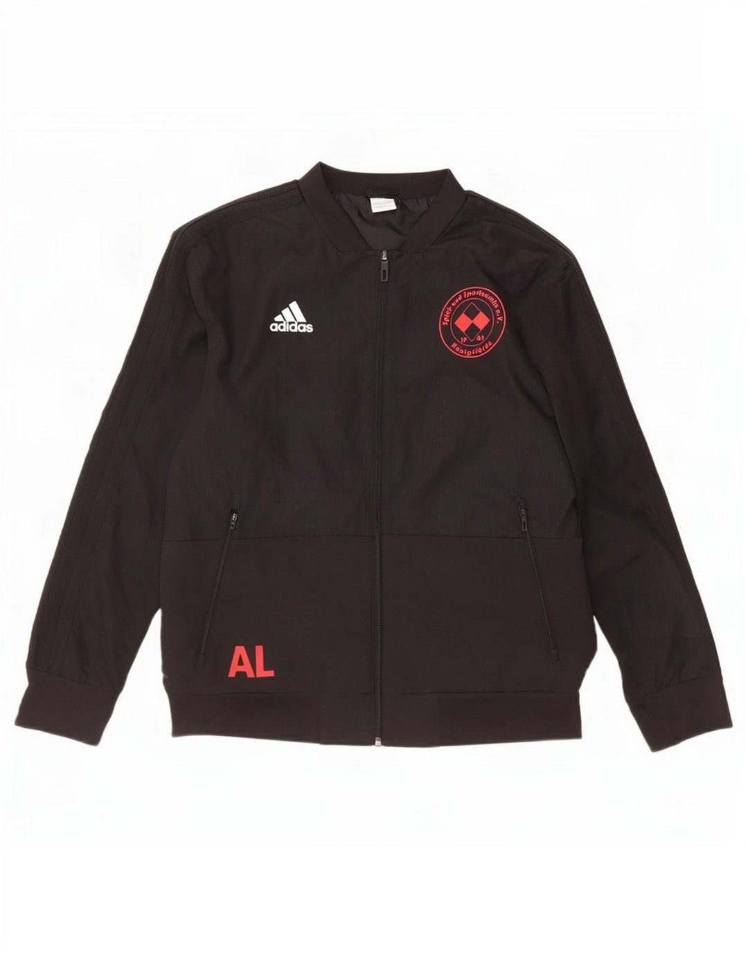 Adidas Climalite Graphic Chándal Top Chaqueta Grande Poliéster Negro