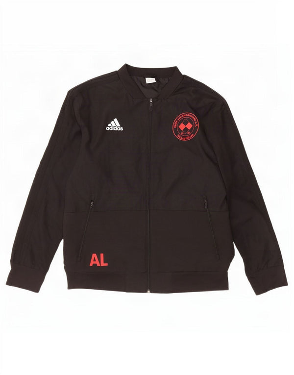 Adidas Climalite Graphic Chándal Top Chaqueta Grande Poliéster Negro