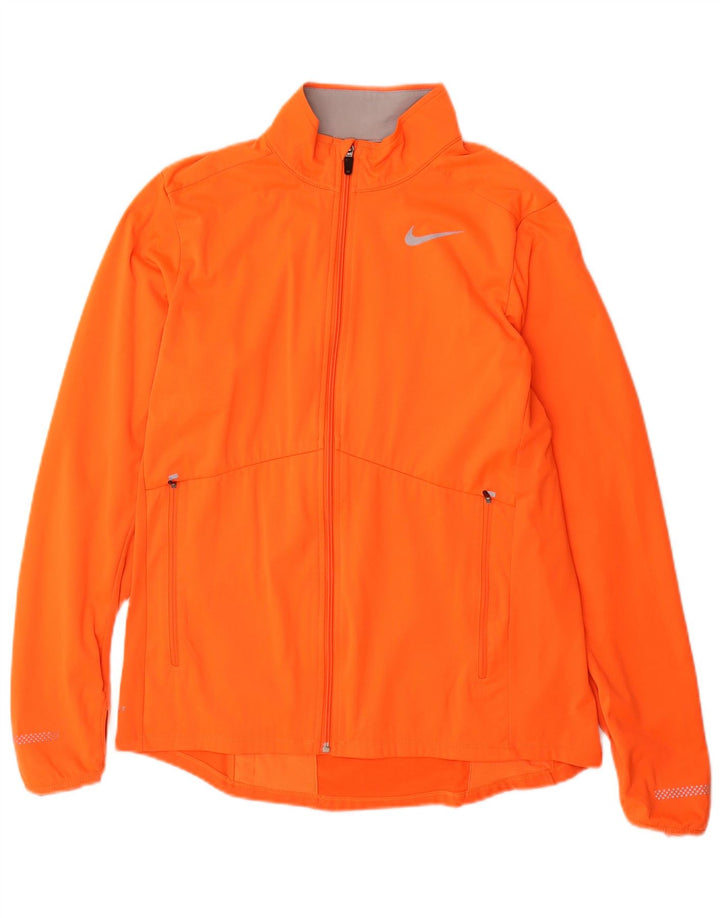 Nike Hombre Dri Fit Chándal Top Chaqueta Poliéster Naranja Medio